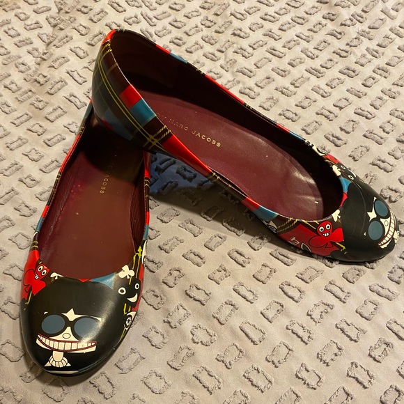 Marc by Marc Jacobs Graphic Ballet Flats Size 39.5 - Picture 4 of 8